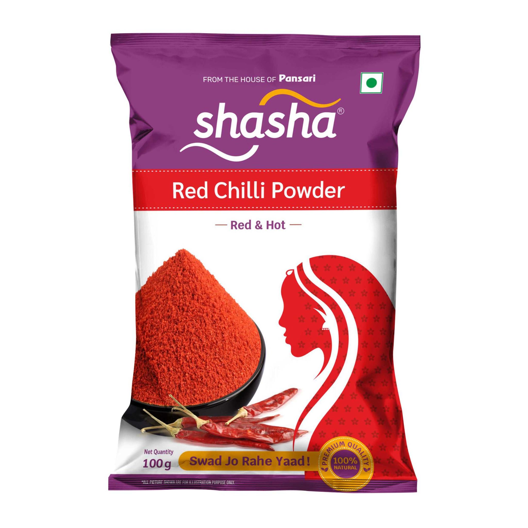 Shasha Powdered Spices – Mirch 100g
