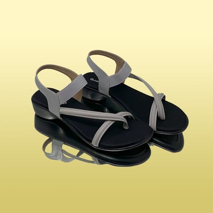Comfortable Strappy Sandals-Silver / 36