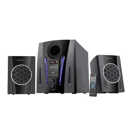 ZEBRONICS ZEB-BT2150RUF 2.1 MULTIMEDIA SPEAKER WITH BLUETOOTH ZEBRONICS ZEB-BT2150RUF 2.1 MULTIMEDIA SPEAKER WITH BLUETOOTH - Black