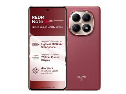 Redmi Note 15 SE 5G Smartphone, 6GB RAM, 128GB Storage  - Crimson Reserve