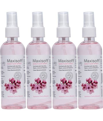 MAXISOFT - Antibacterial Hand Sanitizer 120 mL ( Pack of 4 )