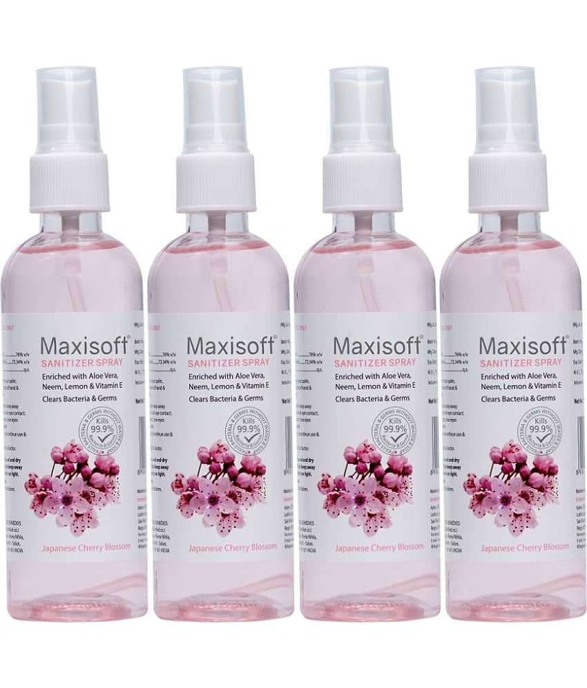 MAXISOFT - Antibacterial Hand Sanitizer 120 mL ( Pack of 4 )
