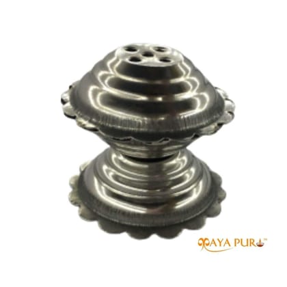 MAYAPURI Small Round Stainless Steel Agarbatti Stand/Holder/Dhoop Dhani (Pack of 2)