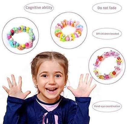 Plastic Beads for Kids Crafts Children's Jewelry Making Kit DIY Bracelets Necklace Hairband and Rings Craft Kits Birthday for 4, 5, 6, 7-Year-Old... Plastic Beads for Kids Crafts Children's Jewelry Making Kit DIY Bracelets Necklace Hairband and Rings Craft Kits Birthday for 4, 5, 6, 7-Year-Old...