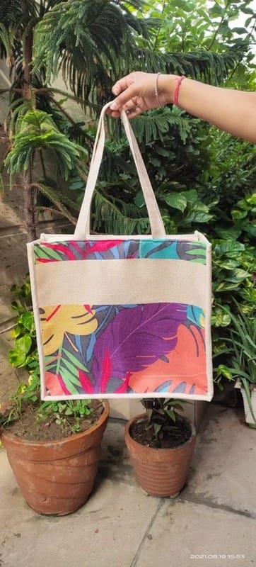 Astara Printed Jute Bag