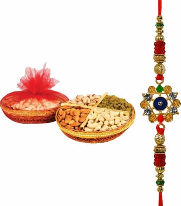 Haldiram's Nagpur Fancy Dry Fruits Tokni B1 With Rakhi Assorted Gift Box (Multicolor)