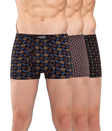 TT Pack of 3 Cotton Trunks For Men's ( Multicolor )