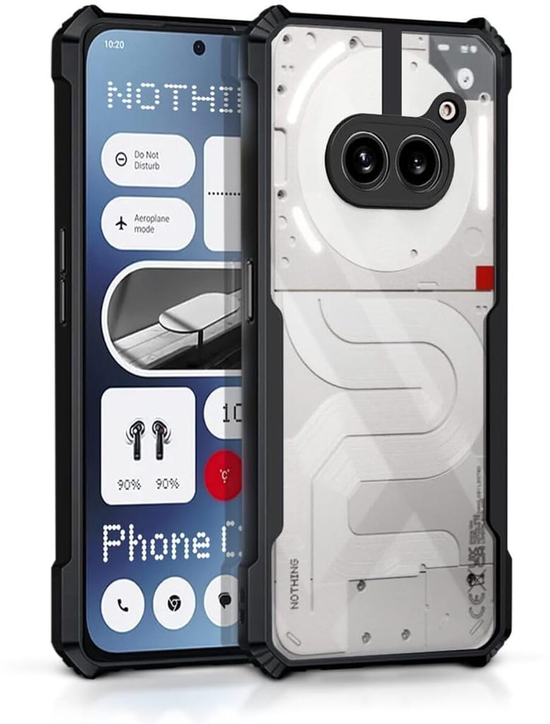 PLUGTECH Slim Shockproof Case | Matte Black Soft | Drop Protection | Precise Cutouts | Premium Mobile Cover for Nothing Phone 2A