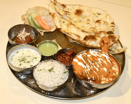 Butter Chicken Thali (Boneless)