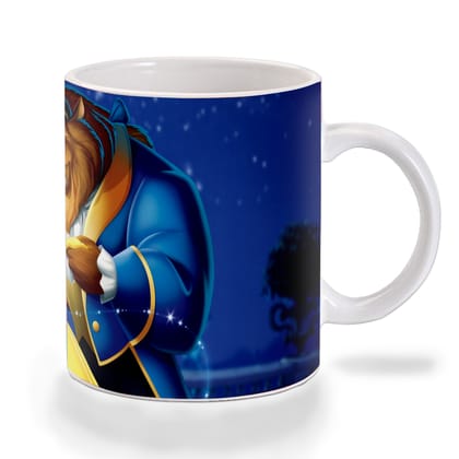 Multicolor Beauty And The Beast Cartoon Ceramic Mug