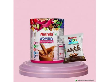 Patanjali Nutrela Women SuperFoods (400g) + Kid's SuperFood (150g) Patanjali Nutrela Women SuperFoods (400g) + Kid's SuperFood (150g)