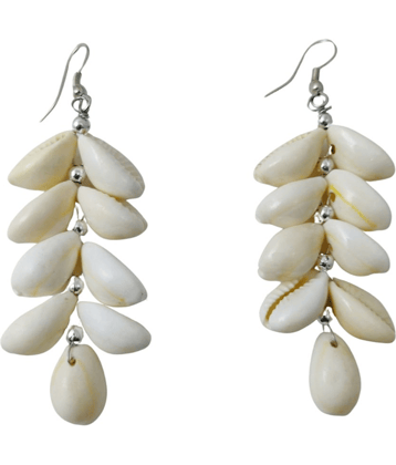 gilher - White Drop Earrings ( Pack of 1 )