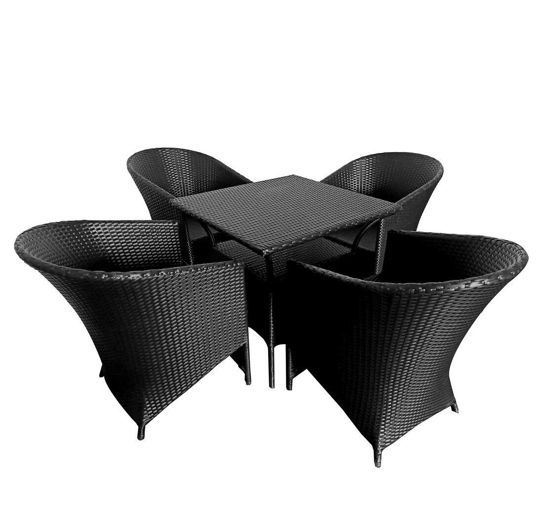 PATIO SEATING SET 4 CHAIRS AND 1 TABLE SET FOR GARDEN