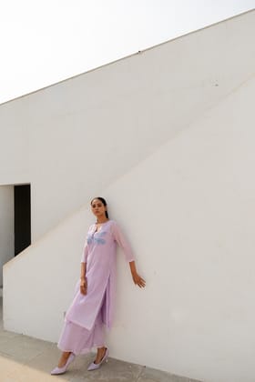 Dragonfly on a Thistle Kurta Set-M