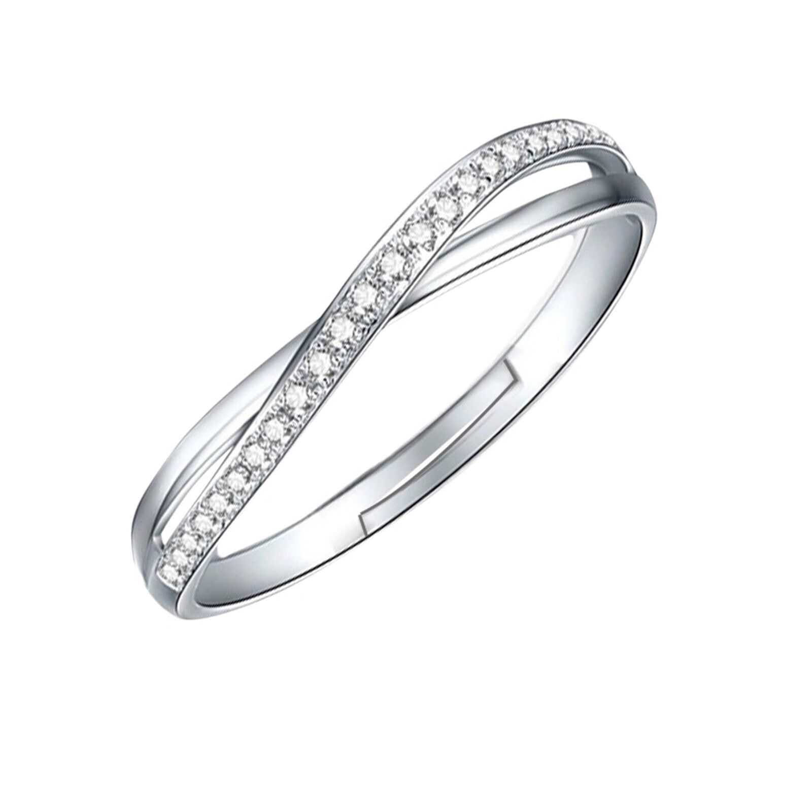 Silver Interwoven Ring - Adjustable Size