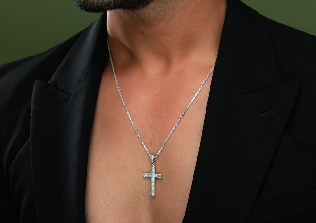 Iced Out Cross Pendant