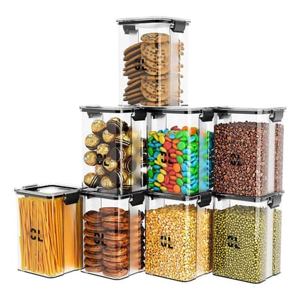 Craftlayout Pack Of 6  Airtight Spice Box 1100 ml
