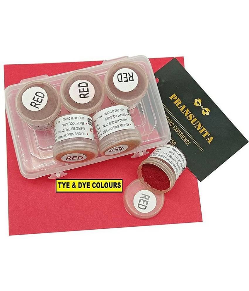 PRANSUNITA Other Tie & Dye Textile Pigment Powder Colors ( Pack of 6 )