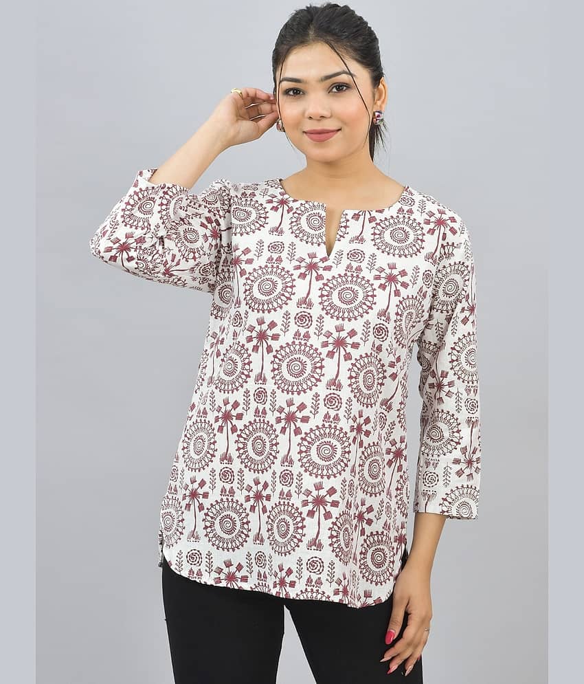 QuaClo Women's Cotton Tunic ( Maroon )