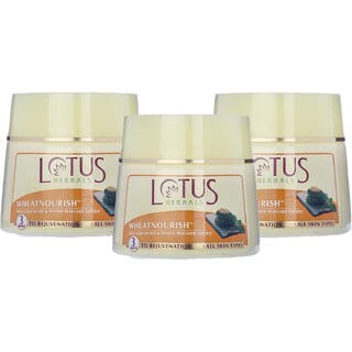 Lotus Herbals Wheatnourish Wheatgerm Oil  Honey Massage Cream Rejuvenates Skin For All Skin Types 250G  (Pack Of 3)