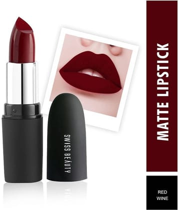 Swiss Beauty Matte Lipstick (Velvet Maroon), 3.8gm