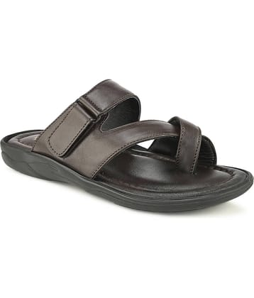 Fashion Victim - Brown Men's Leather Slipper
