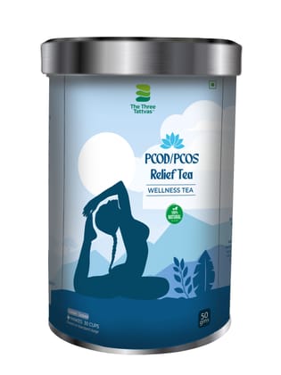 The Three Tattvas PCOD/PCOS Relief  Tea 50gms The Three Tattvas PCOD/PCOS Relief  Tea 50gms