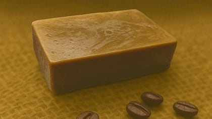 Coffee Exfoliating Organic Bath Soap | Energizing Coffee Grounds & Natural Oils | Daily Bathing