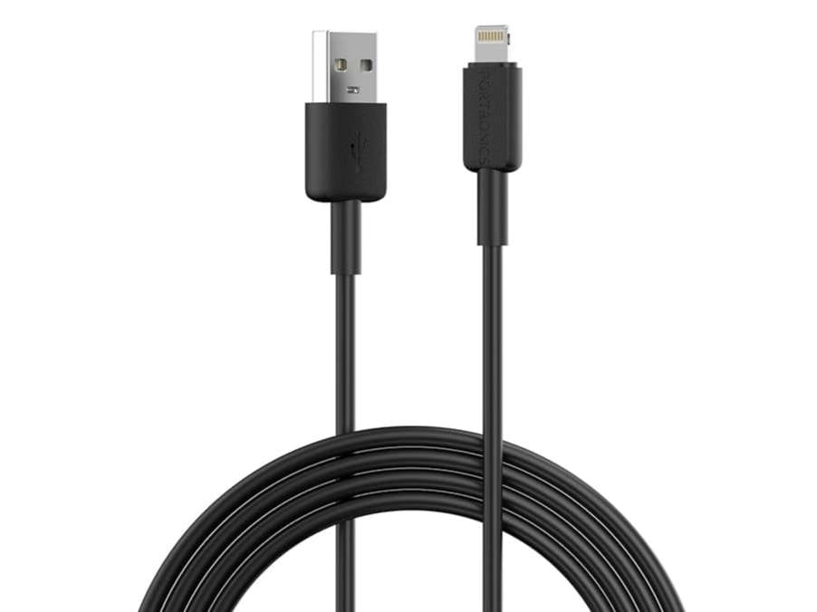 Portronics Konnect Link USB to 8PIN Fast Charging Cable with iOS Compatibility, 3.0A Output, 480Mbps Data Transfer, 1M Length - Black