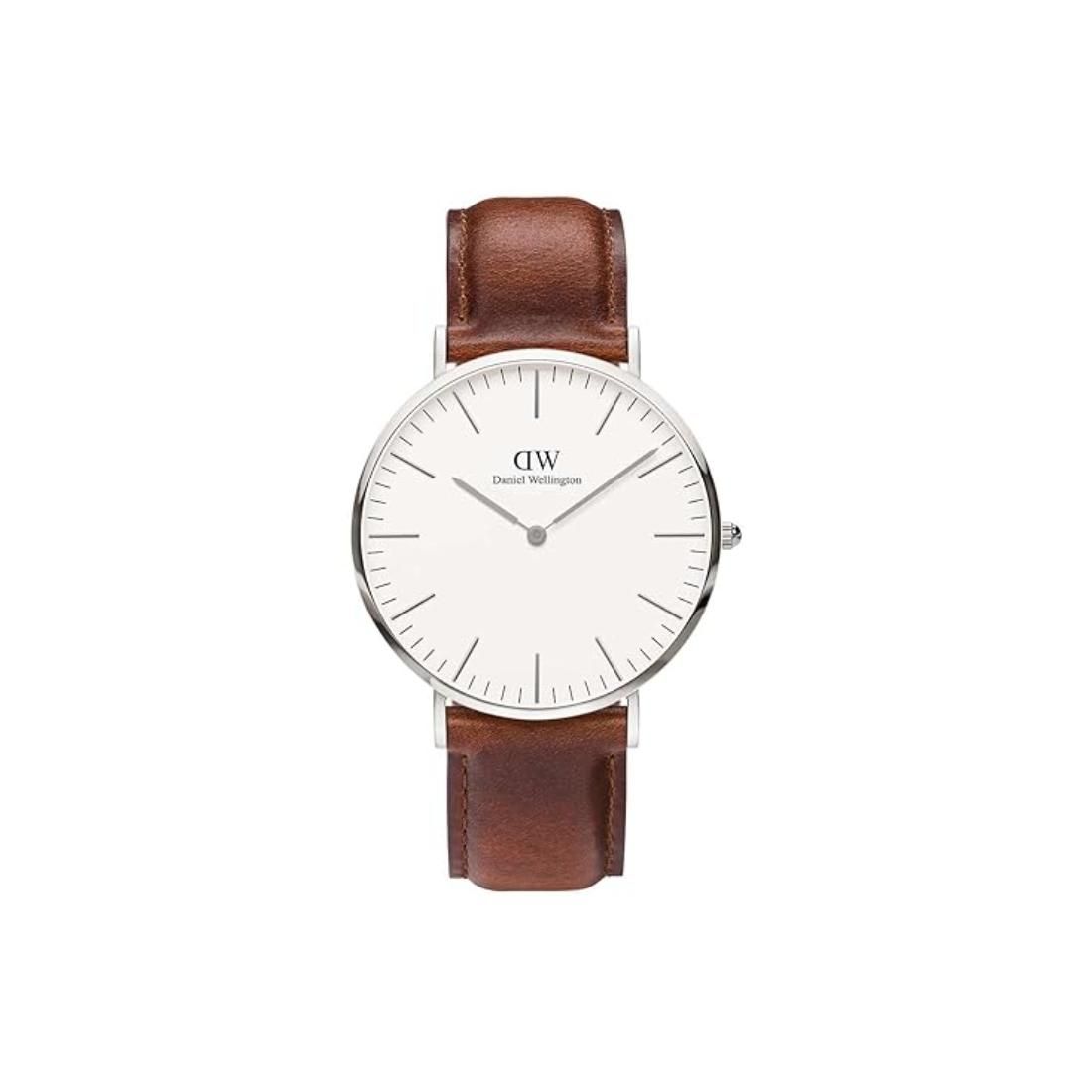 Daniel Wellington Men 40 mm Size White Dial Analogue Watch- DW00100021-White