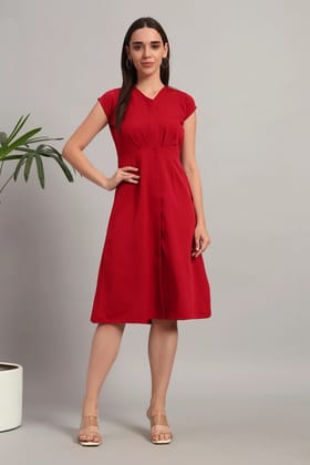 The Scarlet Flow Dress-XS