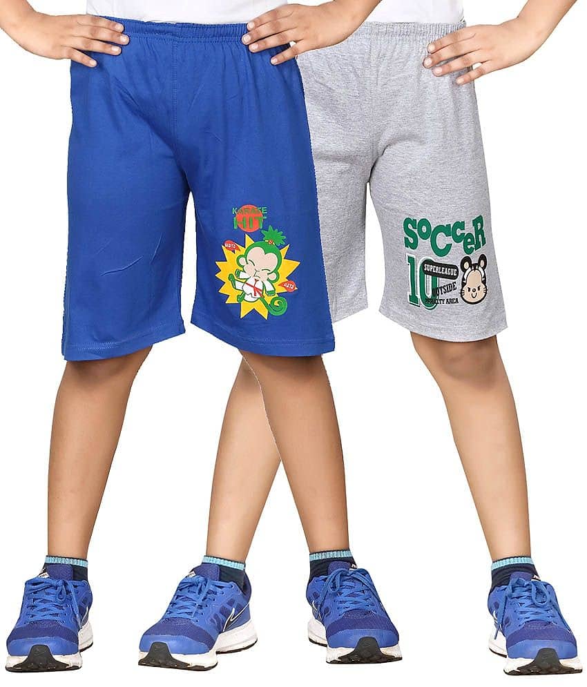 Dongli Pack of 2 Shorts For Boys ( Blue )