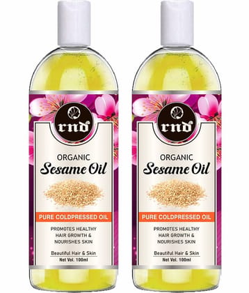 RND Coldpressed Sesame Oil Hair Oil 100 mL Pack of 2