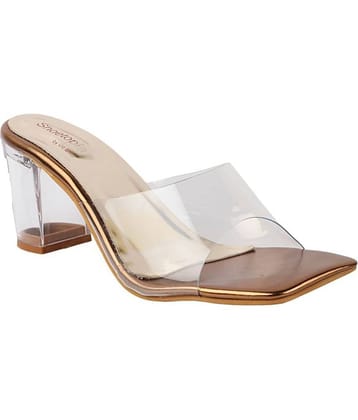 Shoetopia - Silver Women's Slip On Heels