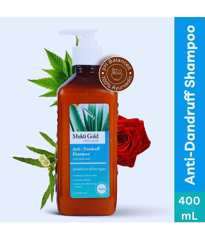 Axiom Anti-Dandruff Shampoo - 400mL (Pack of 3) | For Dandruff Problems | Enriched with 14+ Ayurvedic Herbs | Sulphate and Paraben Free