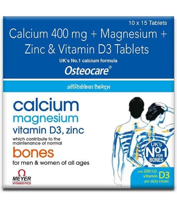 Osteocare multivitamin Calcium supplements - 15 tablets - Multivitamins for Men & Women (Pack of 1)
