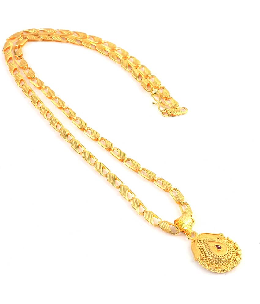 Jewar Mandi - Gold Pendant ( Pack of 1 )