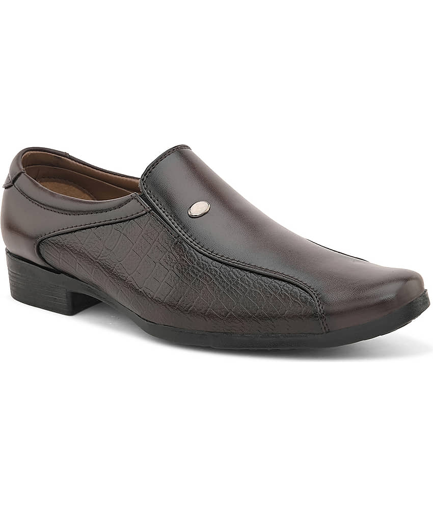 Sir Corbett Brown Men's Slip On Formal Shoes