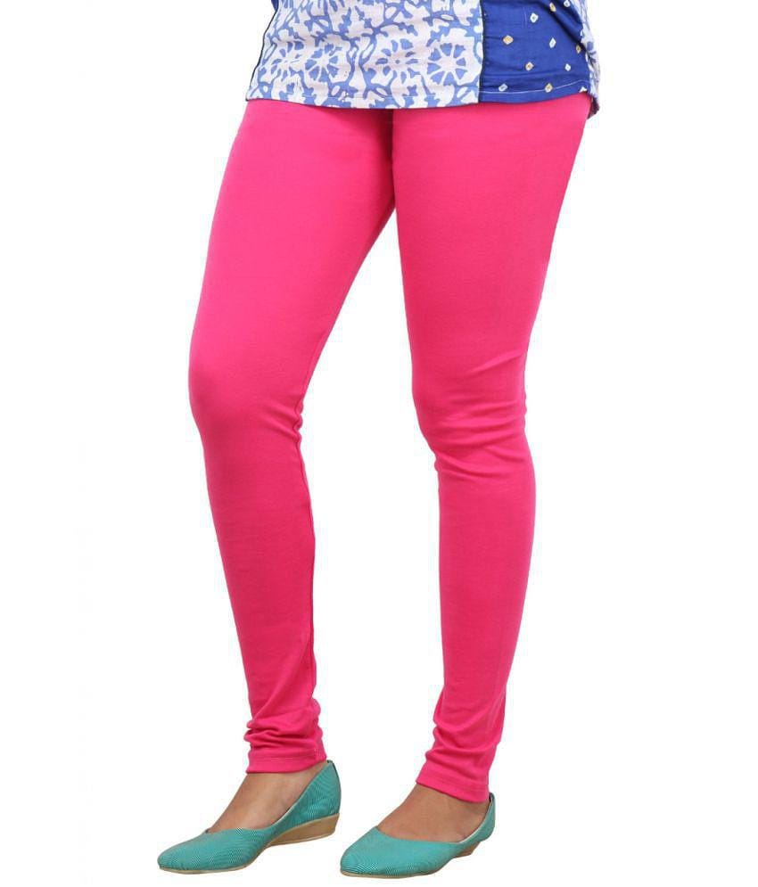 JVNINE - Pink Cotton Women's Leggings ( Pack of 1 ) - None