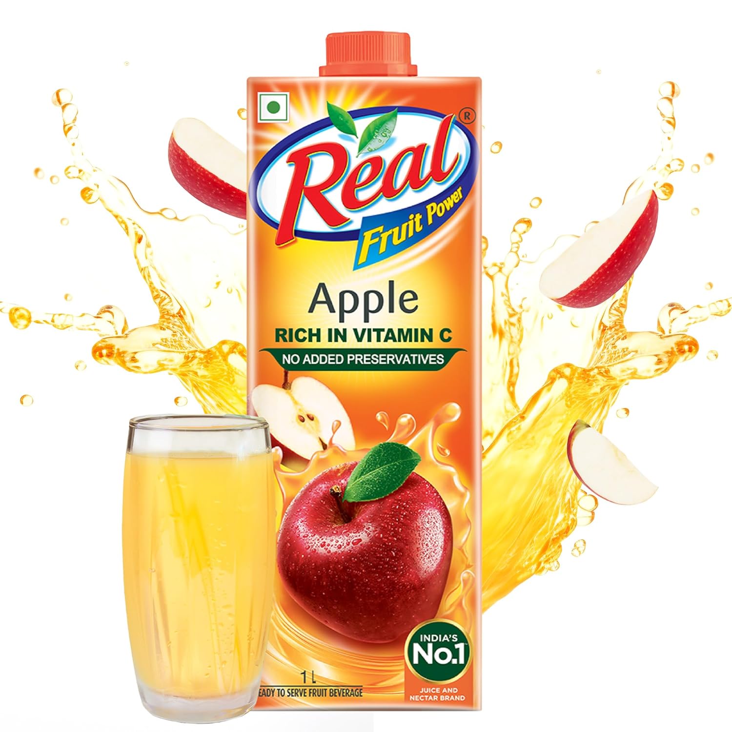 Real Fruit Power Juice - Apple, 1 L