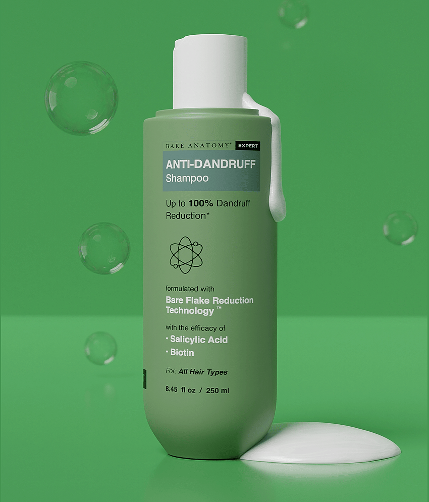 Bare Anatomy Salicylic Acid & Biotin Anti-Dandruff Shampoofor Strengthens Hair , 250ml (Pack of 1)