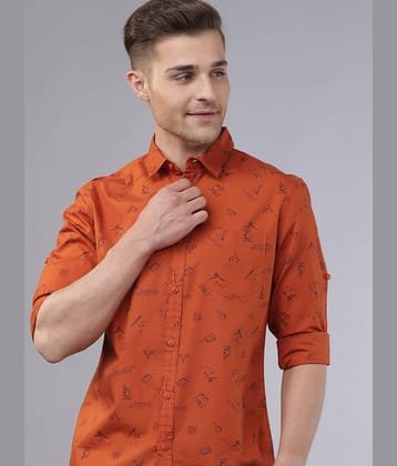 Locomotive 100% Cotton Slim Fit Printed Full Sleeves Men's Casual Shirt - Multicolor ( Pack of 1 ) Locomotive 100% Cotton Slim Fit Printed Full Sleeves Men's Casual Shirt - Multicolor ( Pack of 1 )