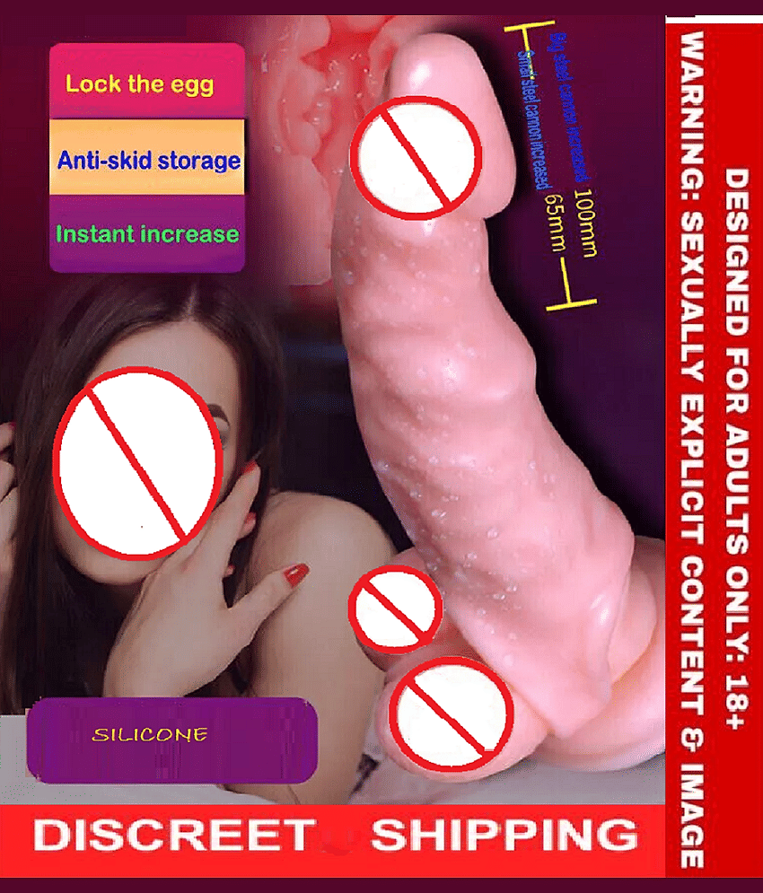 Jumbo BIG LONGER REALISTIC EXTENSION PENIS SLEEVE FOR MEN