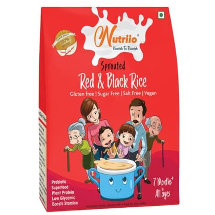 Nutriio - Sprouted Red & Black Rice Mix 250 Gms (Pack of 2)
