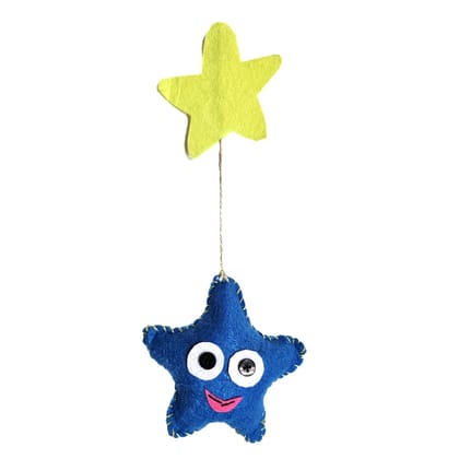 FAIRBIZPS Door Hanging Pair with Colourful Smile Star (Set of 2)| Attractive |Home Decorative | Antique| Handicraft Items| Wall Hanging |Star Style Wall Hanging|Toran |Latkan,