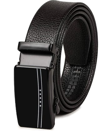 Loopa - Black PU Men's Formal Belt ( Pack of 1 )