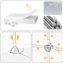 Shoe Rack | Plastic Shoe Rack with Door & Cover | Rack for Home & Entryway | Shoe Organizer (White)