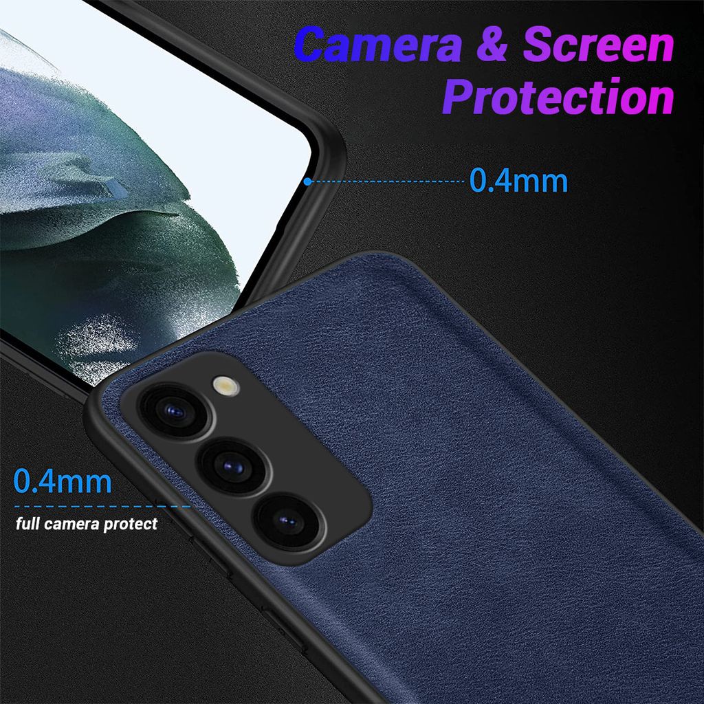 LIRAMARK PU Leather Flexible Back Cover Case Designed for Samsung Galaxy S23 Plus (6.6 inch)