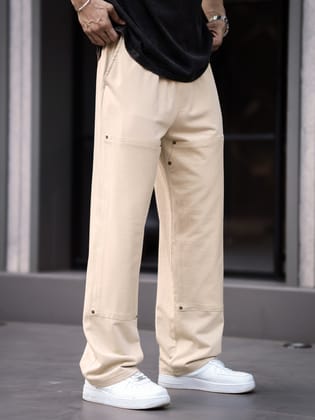 Studded Biscuit Baggy Fit Pant-32