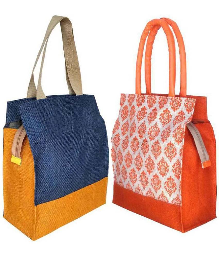 Foonty - Multicolor Jute Lunch Bag